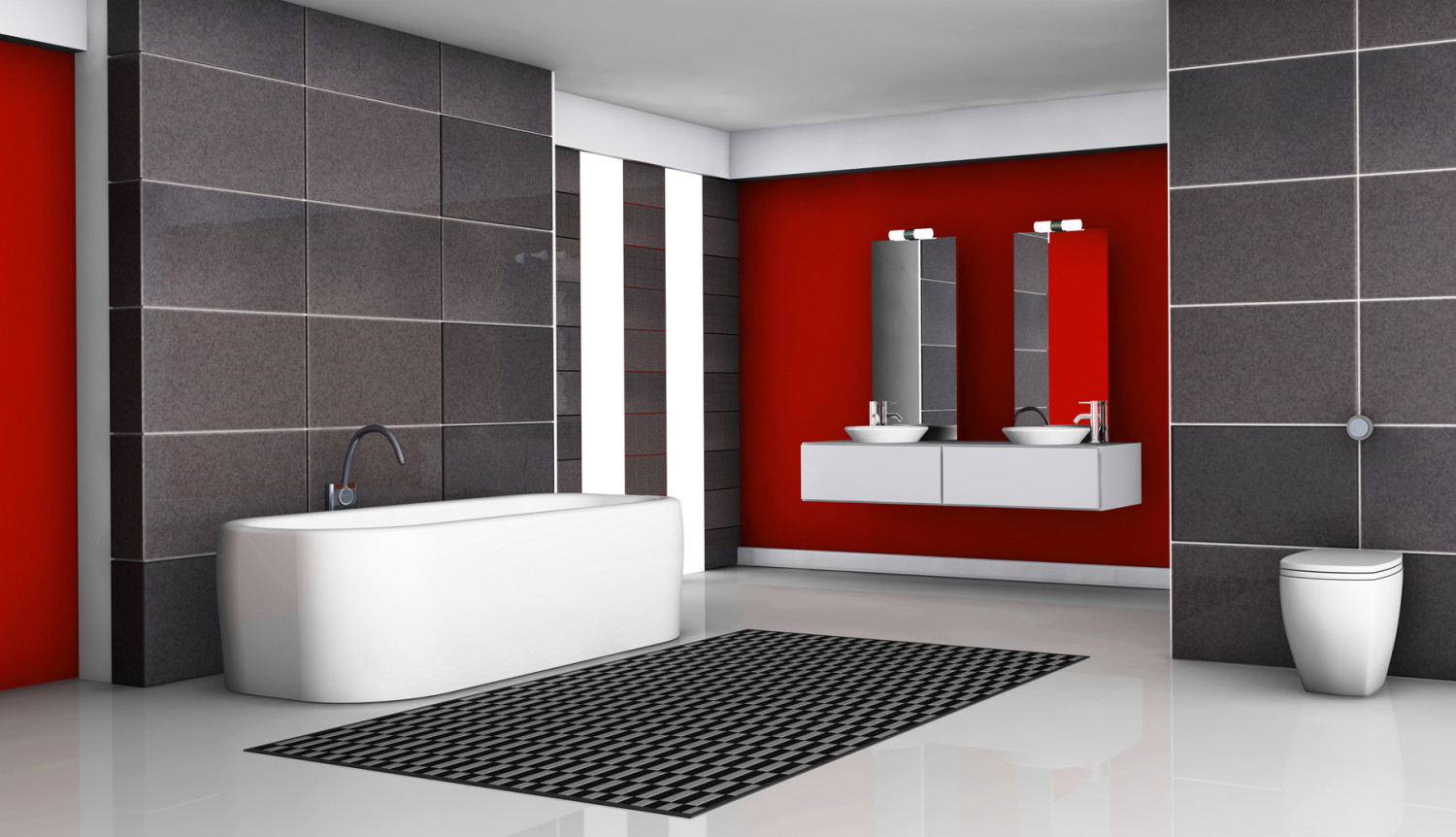 Bagni moderni bianchi e grigi : bagni moderni bianchi e grigi ...